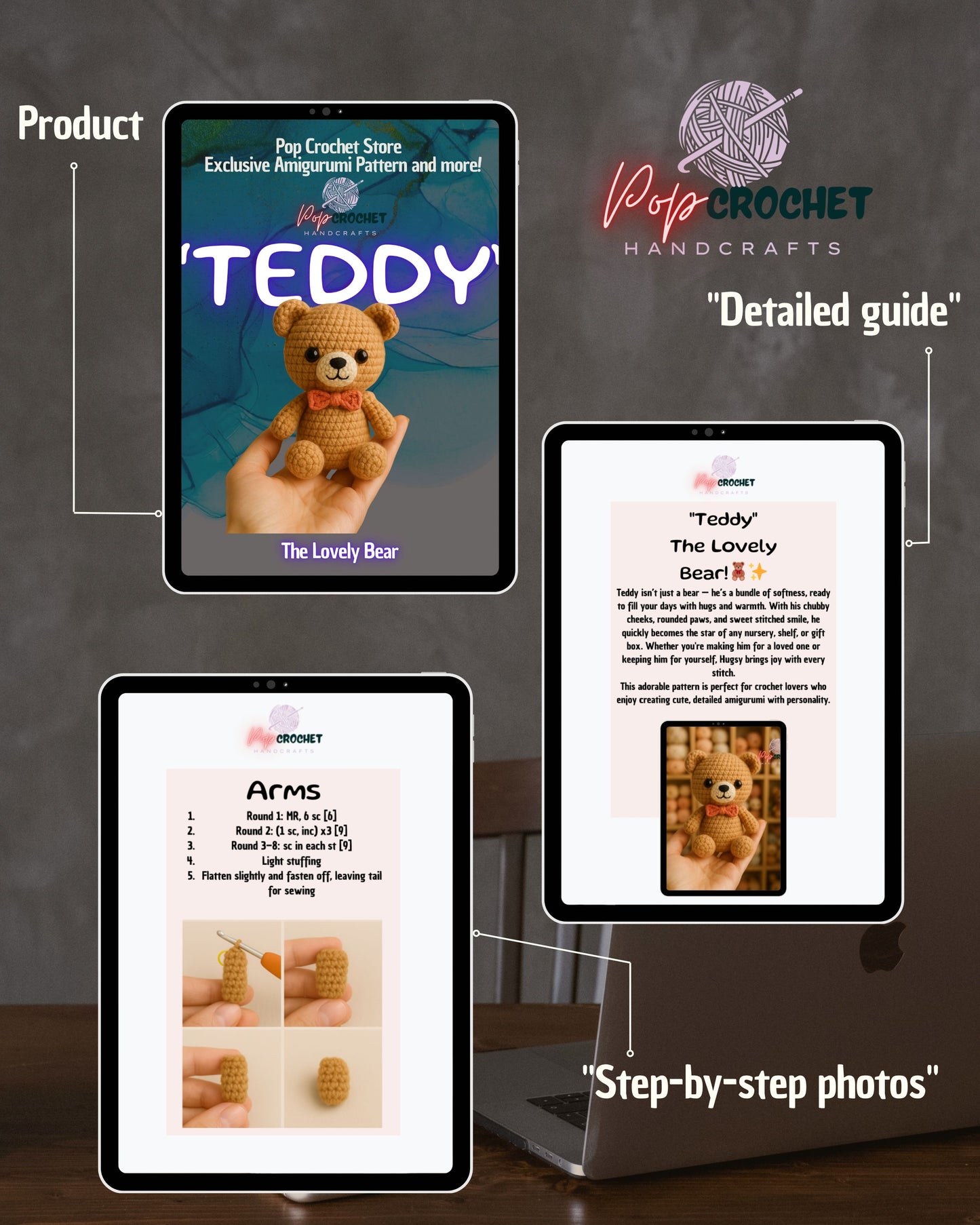 "Teddy"– The Lovely Bear 🧸❤️ Digital Download