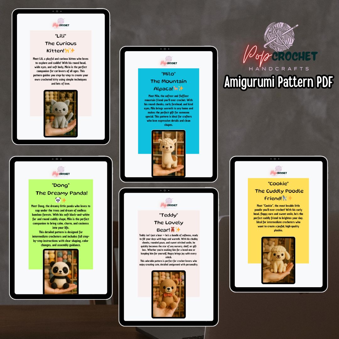 🎉 Kawaii Parade – The Complete 15 in 1 PDF Pattern Bundle 60% OFF