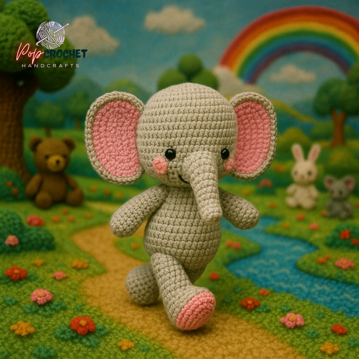 "Fluffy" – The Little Soft and Cuddly Heart! 🐘💖 Digital Download