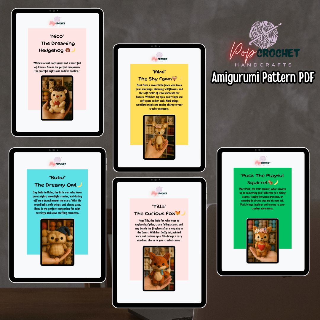 🎉 Kawaii Parade – The Complete 15 in 1 PDF Pattern Bundle 60% OFF