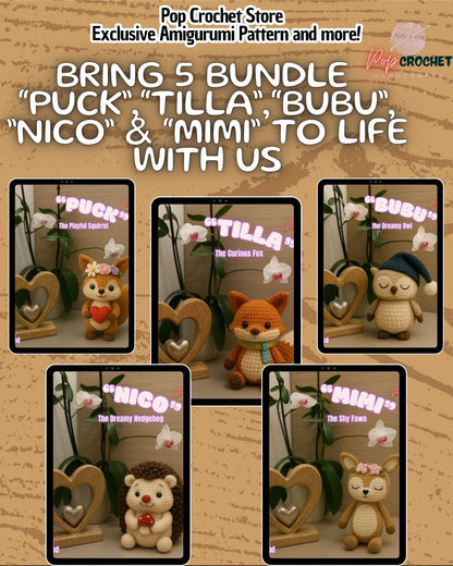 🌙 Kawaii Parade – Series 3 (5 - in - 1 PDF Bundle) - 33% OFF! - Pop Crochet Store – Exclusive Amigurumi Pattern and more!